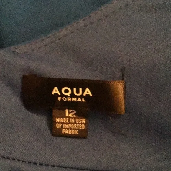 AQUA WOMENS FORMAL GOWN ROYAL BLUE SIZE 12 - Picture 10 of 16
